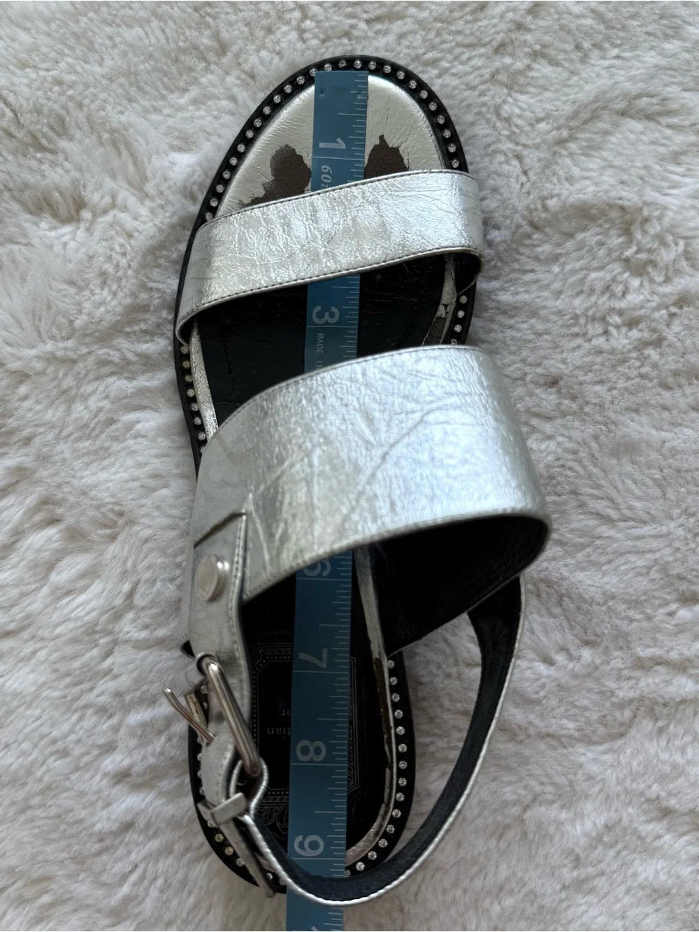 Christian Dior vintage silver women sandals size 35.5 EU Authentic